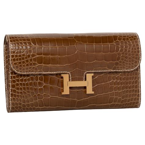 hermes alligator wallet men|Hermes alligator constance wallet.